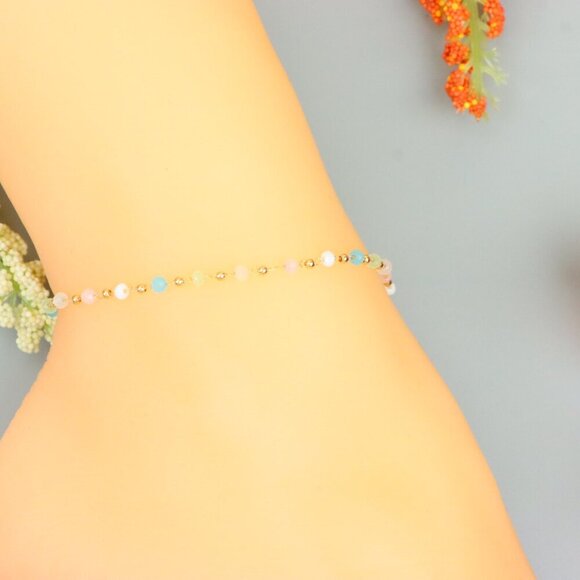 "Handmade Anklet – A Stylish Choice for Women, Thoughtful Gift Idea, EVCH1487 - Picture 3 of 10